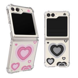 [S2B] Just For You Heart Balloon Galaxy Z Flip 5 Transparent Bulletproof Reinforced Case_Slim Case, Impact Protection, Bumper Case, Transparent Case_Made in Korea