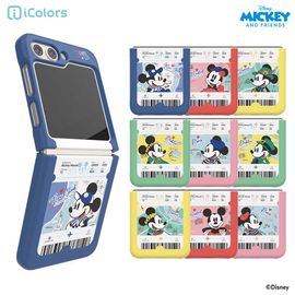 [S2B] Disney Let's Travel Galaxy Z Flip 5 Slim Case_Soft Case, Smartphone Accessories, Mobile Phone Accessories, Non-Slip _Made in Korea