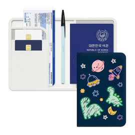 [S2B] Drawing Diary Anti-skimming passport case-Passport Wallet RFID Blocking for Overseas Travel Trip-Made in Korea