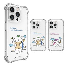 [S2B] Just For You Maltese Clear Bulletproof Reinforced Case - Smartphone Bumper Camera Guard iPhone Galaxy Case - Made in Korea