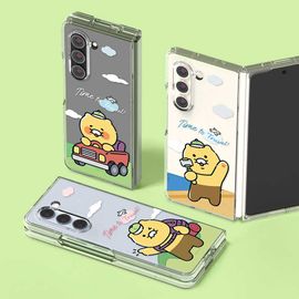 [S2B] Kakao Friends CHOONSIK Travel Galaxy Z Fold5 Clear Slim Case-Smartphone Bumper Camera Guard iPhone Galaxy Case-Made in Korea