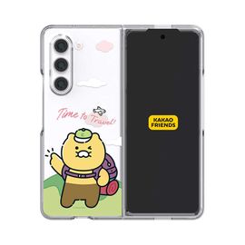 [S2B] Kakao Friends CHOONSIK Travel Galaxy Z Fold5 Clear Slim Case-Smartphone Bumper Camera Guard iPhone Galaxy Case-Made in Korea