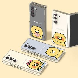[S2B] Kakao Friends CHOONSIK Basic Galaxy Z Fold5 Clear Slim Case-Smartphone Bumper Camera Guard iPhone Galaxy Case-Made in Korea