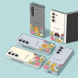 [S2B] Kakao Friends Galaxy Z Fold5 Clear Slim Case - Smartphone Bumper Camera Guard iPhone Galaxy Case - Made in Korea