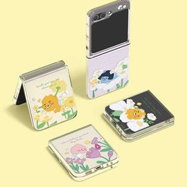 [S2B] Little Kakao Friends Galaxy ZFlip5 Clear Slim Case - Smartphone Bumper Camera Guard iPhone Galaxy Case - Made in Korea