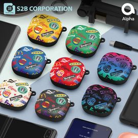 [S2B] PARODY Galaxy Buds Live / Pro Case Cover _ Support Wireless Charging Cover Full Cover Protective Case Compatible for Samsung Galaxy Buds Live(2020)/Galaxy Buds Pro(2021), Made in Korea