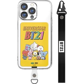 [S2B] BT21 Vintage Smart Tab _BTS Character, Strap, Strap Case, TPU, Mobile Phone Strap, Wrist Strap_Made in Korea