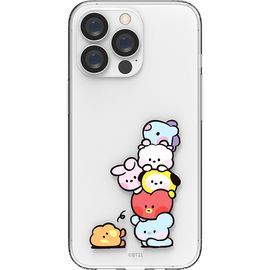 [S2B] BT21 Minini Transparent Case - BTS Smartphone Bumper Camera Guard iPhone Galaxy Case - Made in Korea