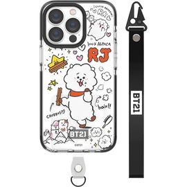 [S2B] BT21 Doodle Smart Tab Clear Line Case - Smartphone Bumper Camera Guard iPhone Galaxy Case - Made in Korea