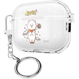 [S2B] BT21 Basic Sketch AirPods Pro2 Clear Slim Case - Apple Bluetooth Earphones All-in-One BTS Case - Made in Korea