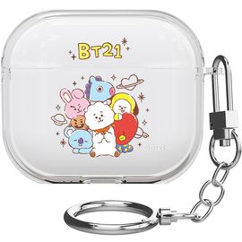 [S2B] BT21 Basic Sketch AirPods3 Clear Slim Case - Apple Bluetooth Earphones All-in-One BTS Case - Made in Korea