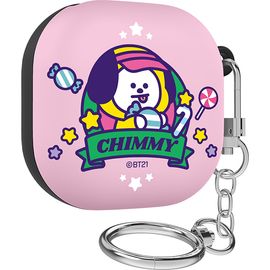 [S2B] BT21 Pink Candy Shop Galaxy Buds 2 Buds Pro Buds Live Compatible Slim Case - Samsung Bluetooth Earphones All-in-One BTS Case - Made in Korea