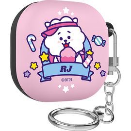 [S2B] BT21 Pink Candy Shop Galaxy Buds 2 Buds Pro Buds Live Compatible Slim Case - Samsung Bluetooth Earphones All-in-One BTS Case - Made in Korea