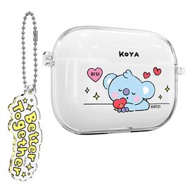 [S2B] BT21 My Little Buddy AirPods3 Key Ring Set Clear Slim Case - Apple Bluetooth Earphones All-in-One BTS Case - Made in Korea