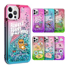 [S2B] KAKAOFRIENDS Beach Bling Aqua Case for iPhone_ Full Body Protective Cover Compatible For iPhone 12/12Pro/12Mini/11/11 Pro Max/XR, Made in Korea