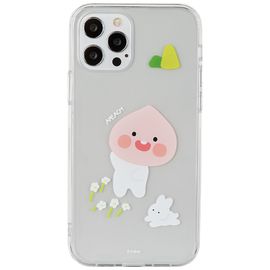 [S2B] Kakao Friends April Shower Transparent Reinforced Case - Smartphone Bumper Camera Guard iPhone Galaxy Case-Made in Korea