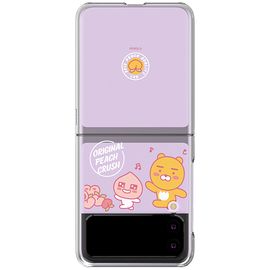 [S2B]Kakao Friends Just Apeach Galaxy Z Flip 3 Transparent Slim Case _Slim and safe phone bumper_ Made in Korea