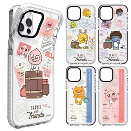 [S2B] Kakao Friends Travel Transparent Line Case 8 Types_ Galaxy S,Galaxy Note _Full Body Protective Cover Compatible For Samsung Galaxy, Made in Korea