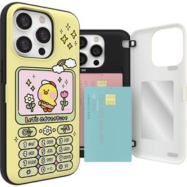 [S2B] LINE FRIENDS Minini Retro Phone Magnet Card Case_Card Storage Case, Magnetic Card Case, Magnetic Lock Door_Made in Korea