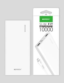 [S2B] SPEEDY Slim Fit 10W Power Bank 10000 _ with Lightning Charging Cable, 10000mAh Portable Charger for iPhone Samsung Galaxy & Etc, Simultaneous charging of 2 devices