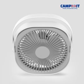 [S2B] Cambrit Strap Tarp Fan Portable Desk Top, 6 Inch Multi Fan_360º Rotation, Built-in Rechargeable Battery, Low noise