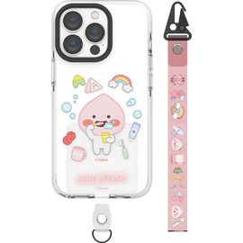 [S2B] Little Kakao Friends Bubble Bubble Smart Tab Transparent Line iPhone Case_TPU Material, Strap Provided, Authenticated Product_ Made in KOREA