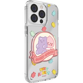 [S2B] Kakao Friends Sweet Apeach Epoxy Mirror Galaxy Case_ Mirror Coating, TPU Material, Authenticated Product_ Made in KOREA