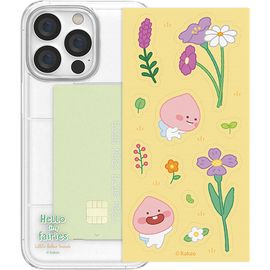 [S2B] Little Kakao Friends Hello Tiny Fairies Antibacterial Sticker Translucent Slim Iphone card storage Case_Safety Certified Product, Antibacterial Test Completed, Deodorant Test Completed_ Made in KOREA