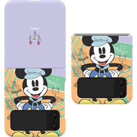 [S2B] Disney Let's Travel Galaxy Z Flip4 Slim Case-Disney Case, Character Case, Hard Case, Wireless Charging-Made in Korea