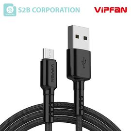 [S2B] VIPFAN X2 Fast Charging Cable_Micro USB, 8-pin, Type-C, Fast Charging, 2.4A, Overload Protection_Made in Korea