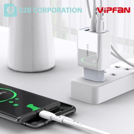 [S2B] VIPFAN K3 3-Port USB Charger - Multi Charger Adapter for High-Speed Business Travel Home Use - Made in Korea