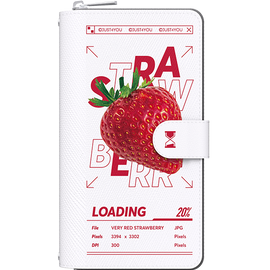 [S2B] Alpha Loading Red Zipper Diary Case-Smartphone Card Pocket iPhone Galaxy Case-Made in Korea