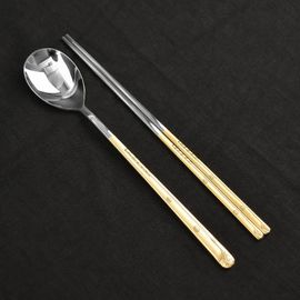 [HAEMO] Golf Titanium Cutlery-Spoon Chopsticks Korean Stainless Steel Cutlery-Made in Korea