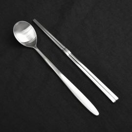 [HAEMO] Untact Matte Spoon Chopsticks 2020-Spoon Chopsticks Korean Stainless Steel Cutlery-Made in Korea