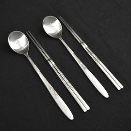 [HAEMO] Ten Symbols of Longevity Untact Spoon Chopsticks 2020-Spoon Chopsticks Korean Stainless Steel Cutlery-Made in Korea
