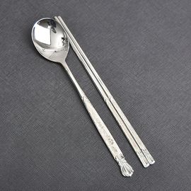 [HAEMO] Crown Cosmos Spoon Chopsticks-Spoon Chopsticks-Korean Stainless Steel Cutlery-Made in Korea