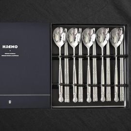 [HAEMO] Crown Cosmos Spoon Chopsticks 5Set-Spoon Chopsticks Korean Stainless Steel Cutlery-Made in Korea