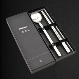 [HAEMO] Ari Matte Spoon & Chopstick Set – Premium Stainless Steel, Simple Yet Elegant Design, Made in Korea