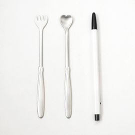 [HAEMO] Tulip& Heart  Tea Spoon & Tea Fork _ Heart & Tulip Motif, Elegant Gift-Ready Premium Stainless Steel, Made in Korea