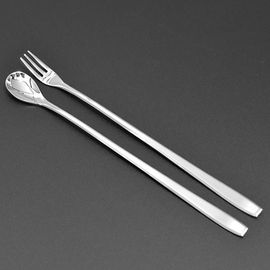 [HAEMO] Miller long Teaspoon & Fork – Simple and Elegant Curved Design, Premium Stainless Steel, Made in Korea