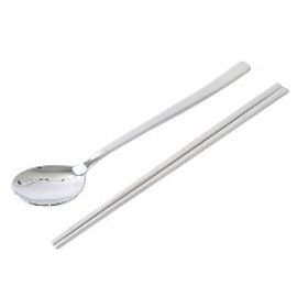 [HAEMO] Namdaemun  Spoon Chopsticks Set _ Reusable Stainless Steel, Korean Chopstick Spoon _ Made in KOREA