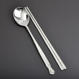 [HAEMO] Ribbon Spoon Chopsticks-Spoon Chopsticks Korean Stainless Steel Cutlery-Made in Korea