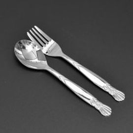 [HAEMO] Ribbon children's spoon & fork Set-Spoon Chopsticks Korean Stainless Steel Cutlery-Made in Korea