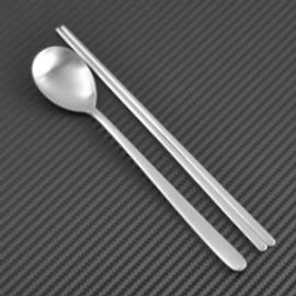 [HAEMO] Dios, Spoon Chopsticks Set _ Reusable Stainless Steel, Korean Chopstick Spoon _ Made in KOREA