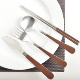 [HAEMO] Bonitto matte, Spoon, Fork, Knife, Chopsticks (Chocolate) _ Reusable Stainless Steel, Korean Chopsticks Spoon _ Made in KOREA
