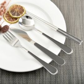 [HAEMO] Bonitto (Black) Spoon & Chopsticks  _  Reusable Stainless Steel Korean Chopsticks Spoon Tableware Home, Kitchen or Restaurant
