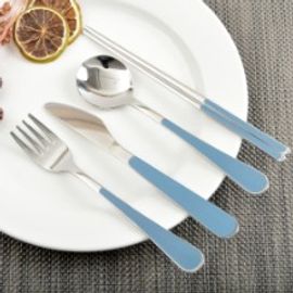 [HAEMO] Bonitto (Dark Blue) Spoon, Chopsticks, Fork, Knife  _ Reusable Stainless Steel, Tableware _ Made in KOREA