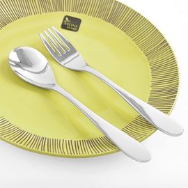 [HAEMO] children's bell spoon & fork  _ Reusable Stainless Steel Korean Chopstix Spoon Tableware Home, Kitchen or Restaurant