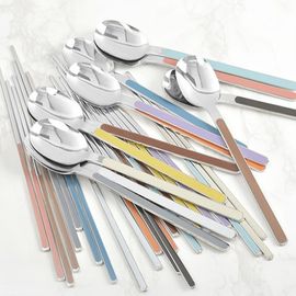 [HAEMO] Aria Spoon Chopsticks Set _ Reusable Stainless Steel, Korean Chopstick Spoon Cutlery, Tableware _ Made in KOREA