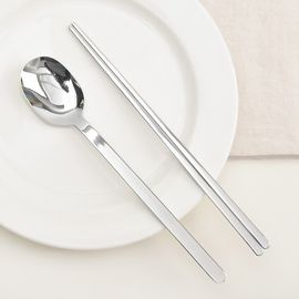 [HAEMO] Gratia Spoon Chopsticks Set _ Reusable Stainless Steel, Korean Chopstick Spoon _ Made in KOREA